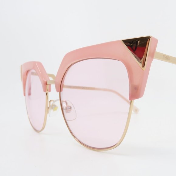 Fendi Cat Eye Pink & Rose Gold Metal FF0149/S 54mm - Picture 4 of 6